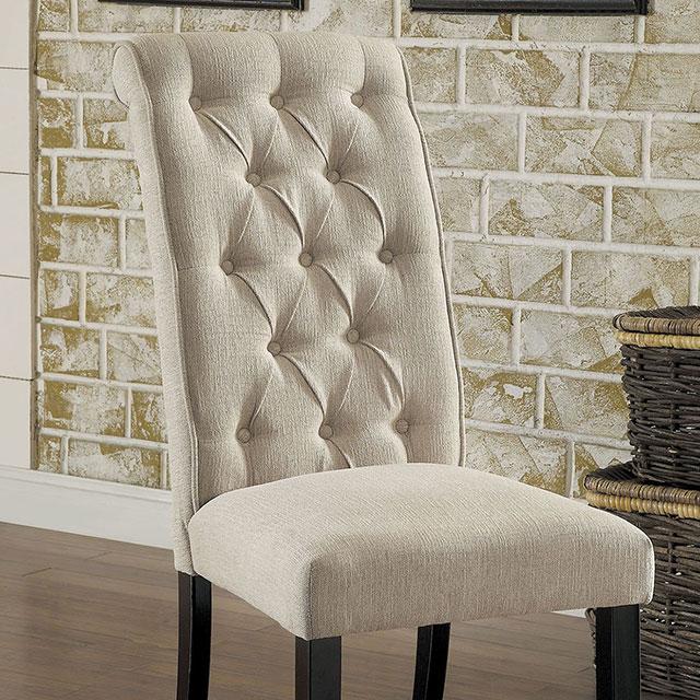 Silla Mashall Beige/Negro Antiguo, Marfil (2/CAJA)