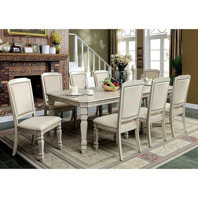 Silla auxiliar HOLCROFT blanco antiguo/marfil (2/caja)