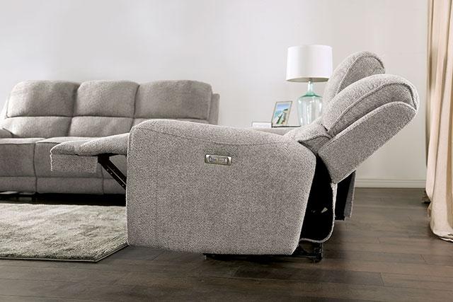 Sofá reclinable MORCOTE, gris claro