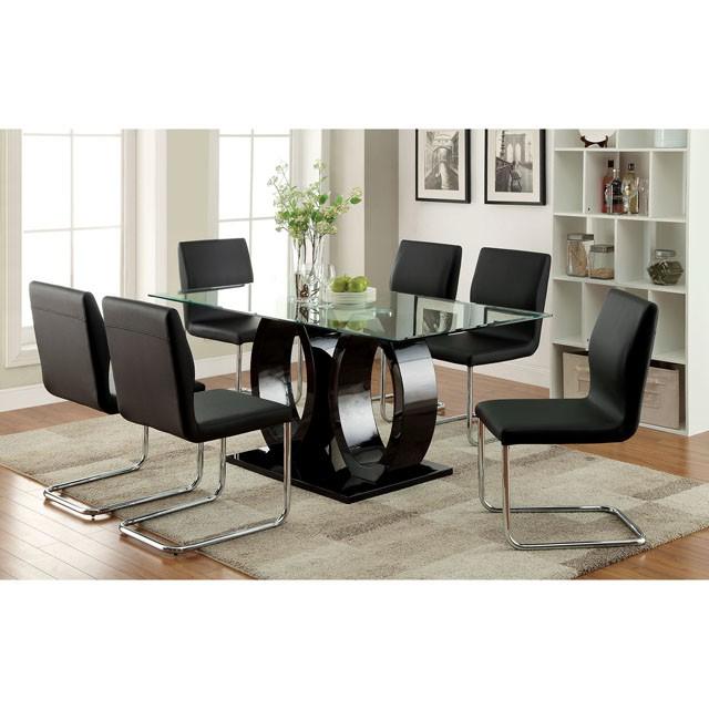Mesa de comedor negra LODIA I