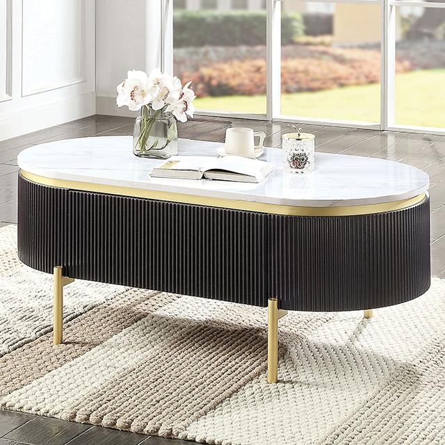 Mesa de centro KOBLENZ, nogal oscuro