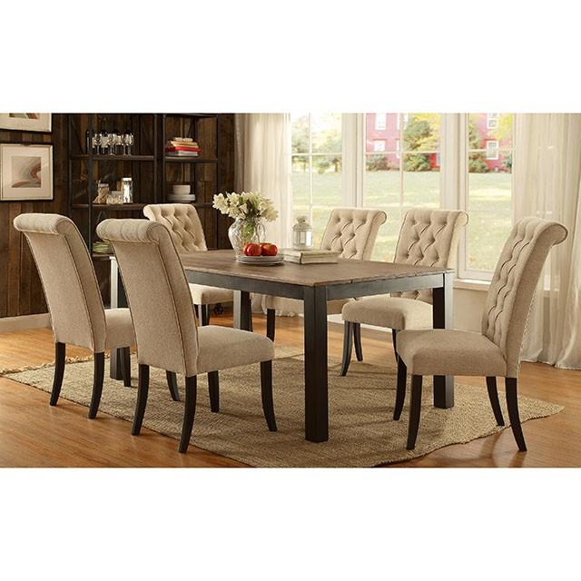 Silla Mashall Beige/Negro Antiguo, Marfil (2/CAJA)