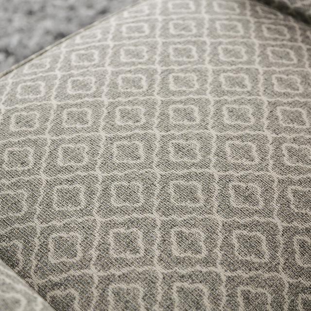 Sillón decorativo STEPHNEY, gris/dorado