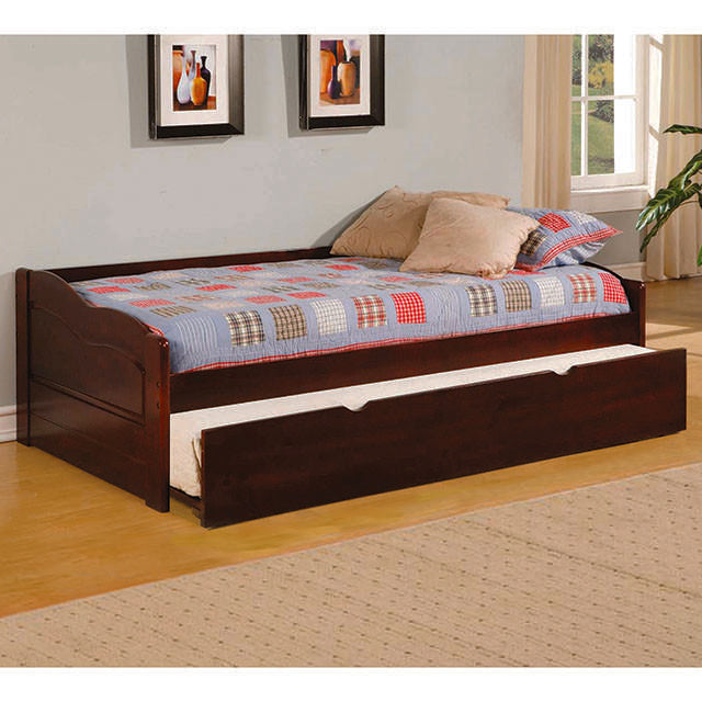 Sofá cama Sunset Cherry con nido, Cherry