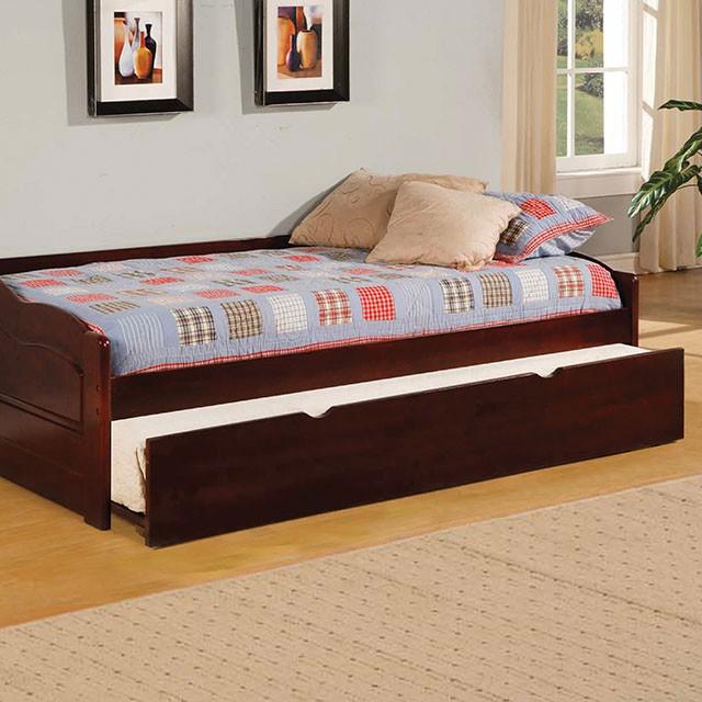 Sofá cama Sunset Cherry con nido, Cherry