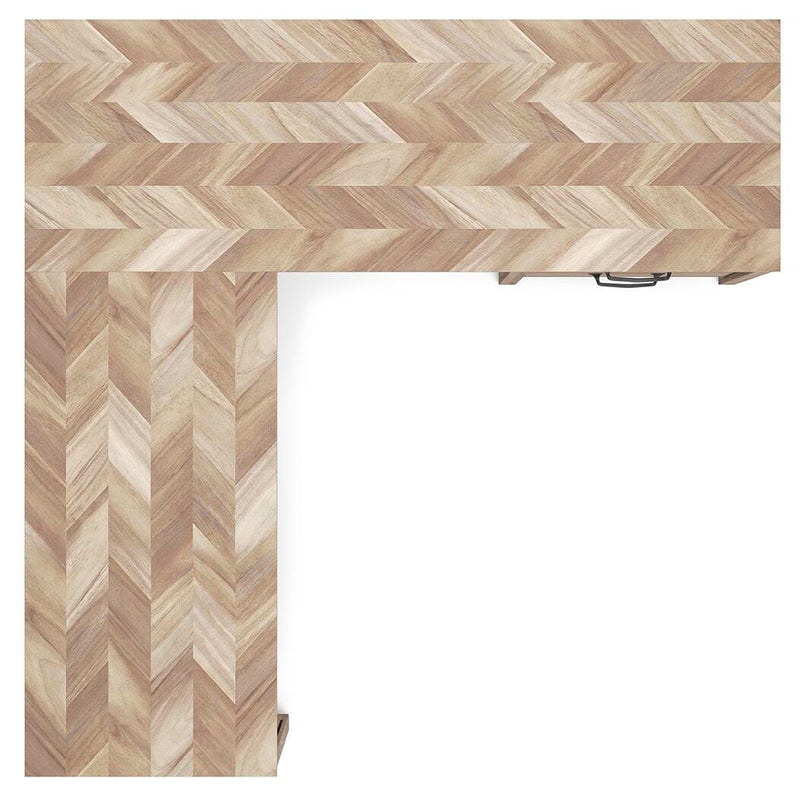 Escritorio de oficina en casa Battelle de 60" con retorno