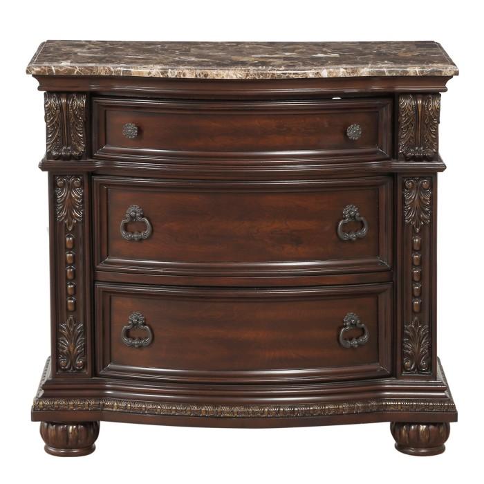 Mesita de Noche Cavalier en Cerezo Oscuro 1757-4