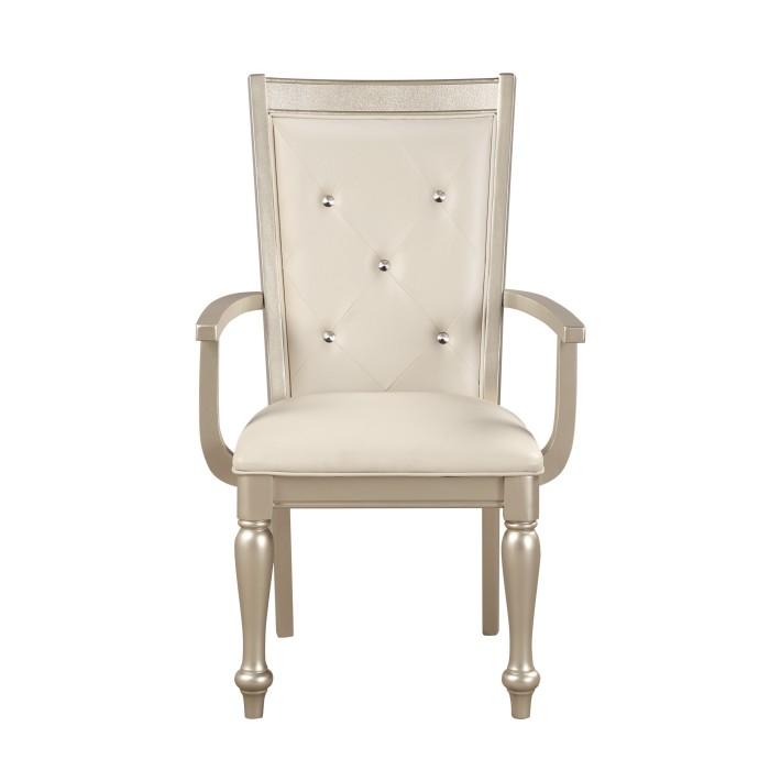 Sillón Celandine en plateado (juego de 2)