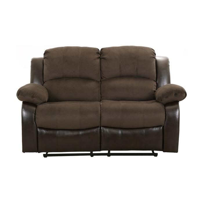 Sofá biplaza reclinable doble Granley en chocolate 9700FCP-2