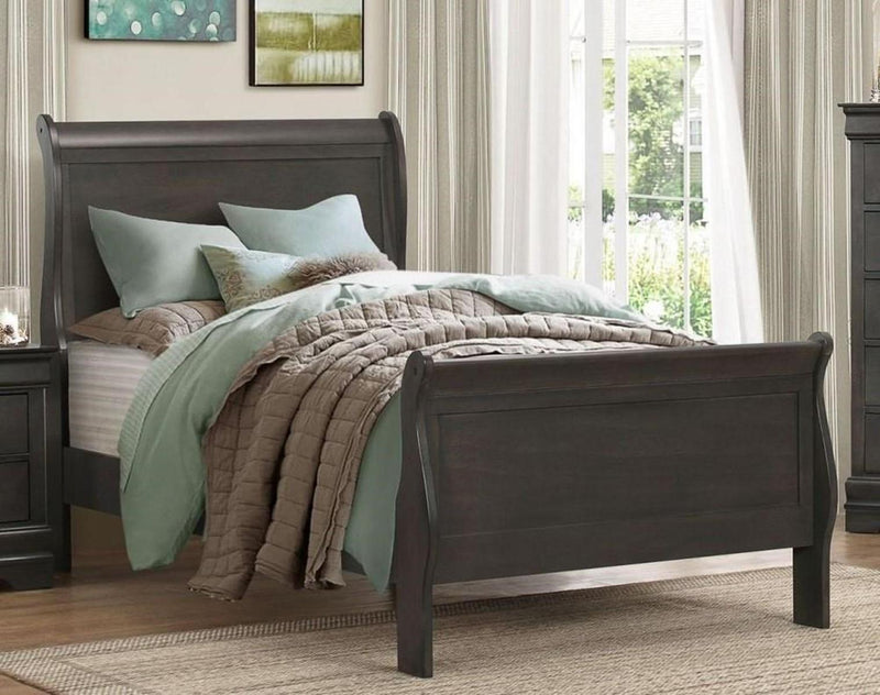 Cama trineo doble Mayville en gris 2147TSG-1