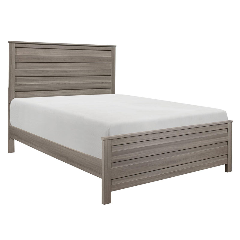 Cama Waldorf Queen con paneles en gris oscuro 1902-1