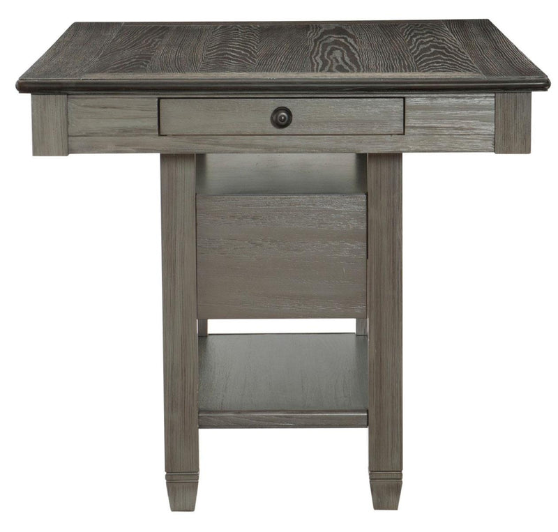 Mesa de Comedor Granby de Altura de Mostrador en Café y Gris Envejecido 5627GY-36