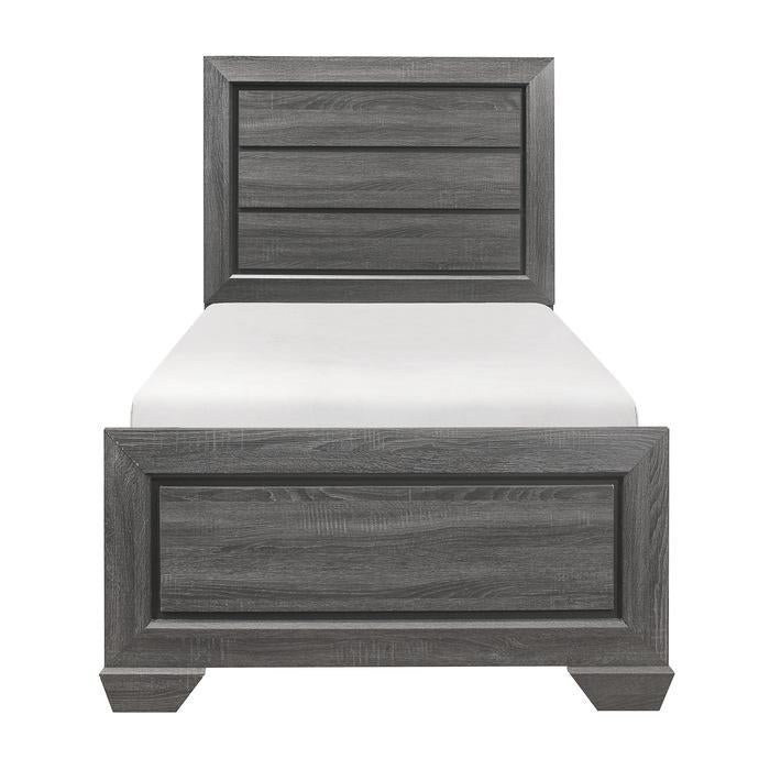 Cama individual Beechnut en gris 1904TGY-1