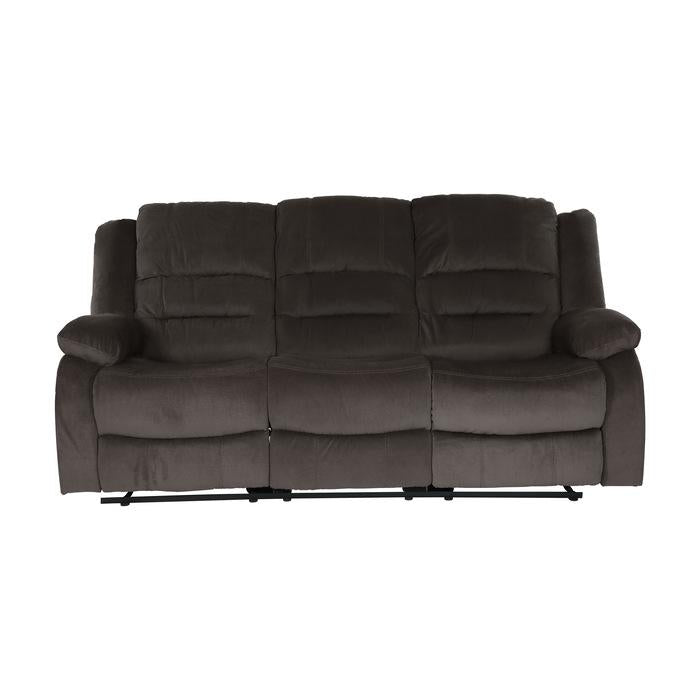 Sofá reclinable doble Jarita en chocolate