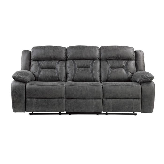 Sofá reclinable doble Madrona Hill en gris 9989GY-3