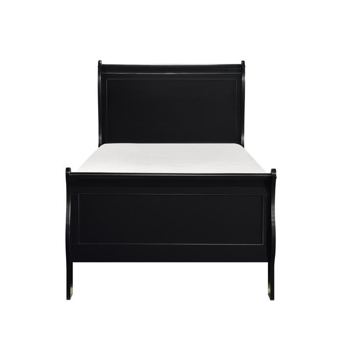 Cama trineo doble Mayville en negro 2147TBK-1