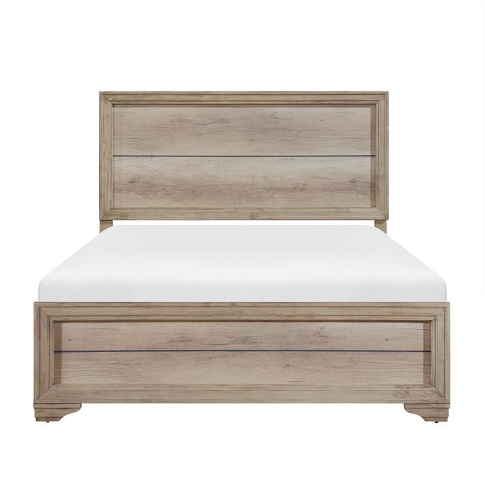 Cama Lonan Queen Panel en Natural 1955-1