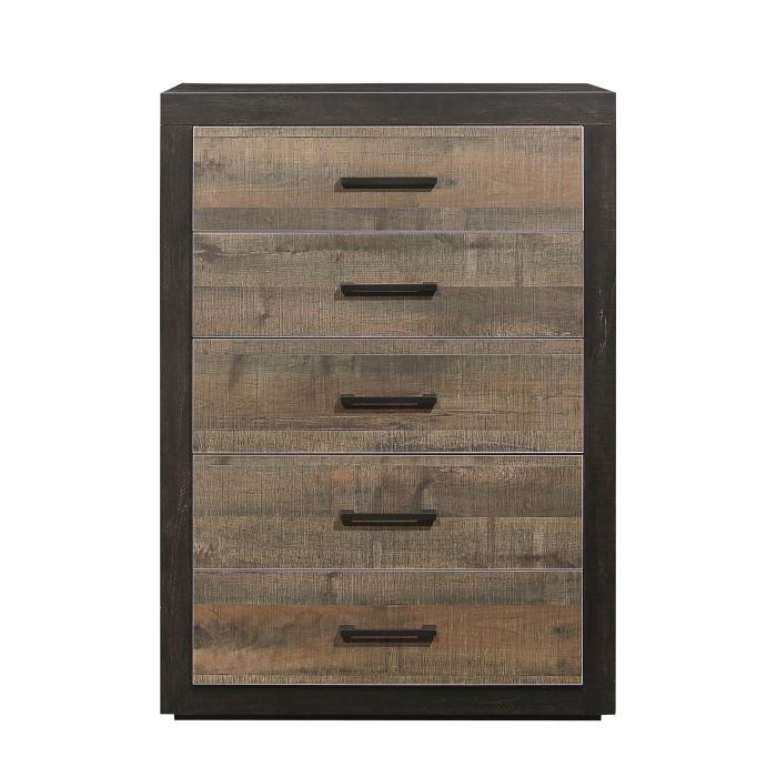 Cajonera ingleteada en caoba Rustin y ébano oscuro 1762-9