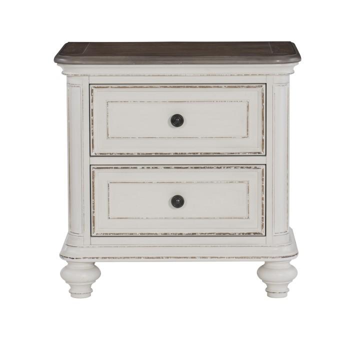 Mesita de noche Baylesford bicolor 1624W-4