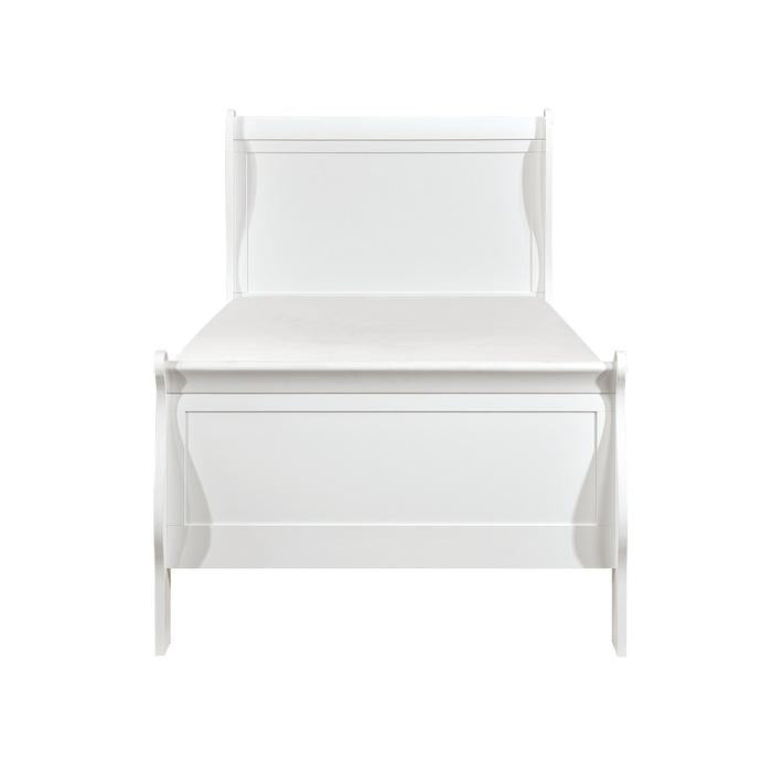 Cama trineo doble Mayville en blanco 2147TW-1