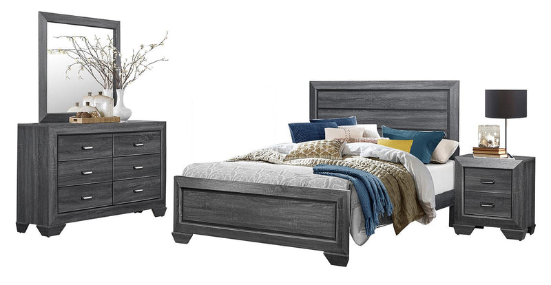 Cama Queen Beechnut en gris 1904GY-1