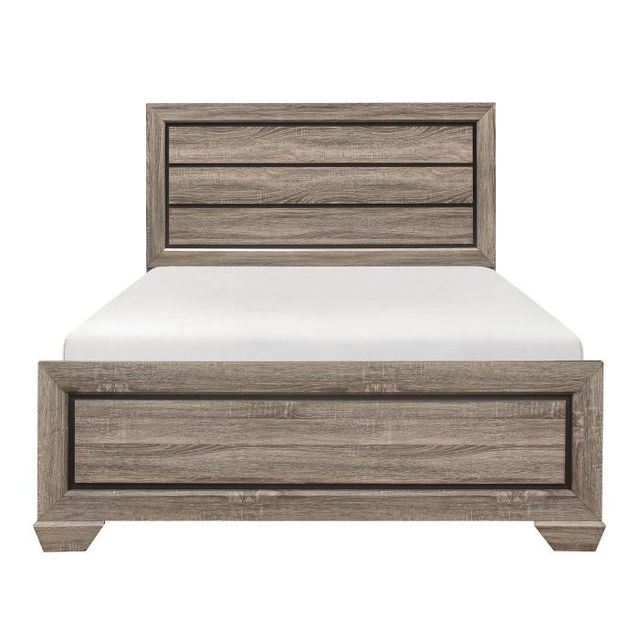 Cama matrimonial Beechnut en color natural 1904F-1