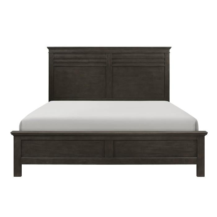 Cama de panel completo Blaire Farm en madera marrón silla de montar 1675F-1