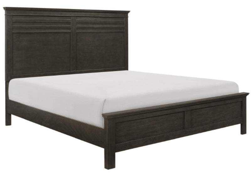 Cama de panel completo Blaire Farm en madera marrón silla de montar 1675F-1