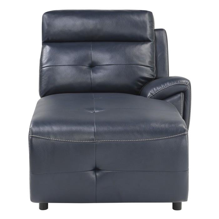 Chaise Avenue con brazo derecho, azul marino 9469NVB-RC