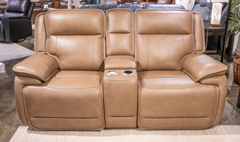 Sofá reclinable Glencroft con consola