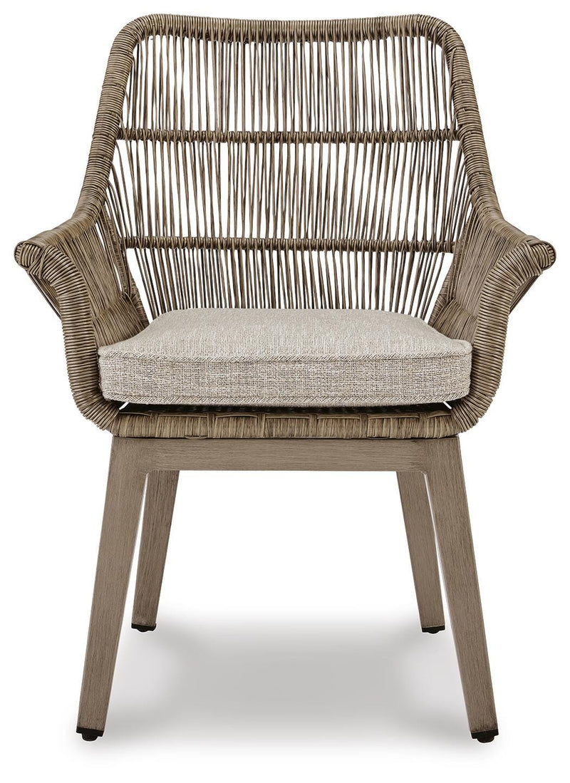 Sillón de playa con cojín (juego de 2)