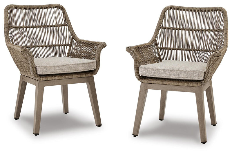 Sillón de playa con cojín (juego de 2)