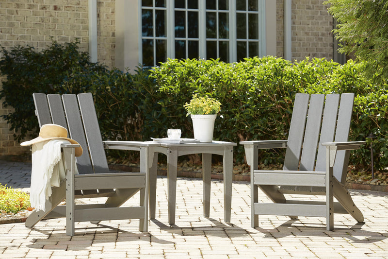 Visola Outdoor Adirondack Chair Set with End Table