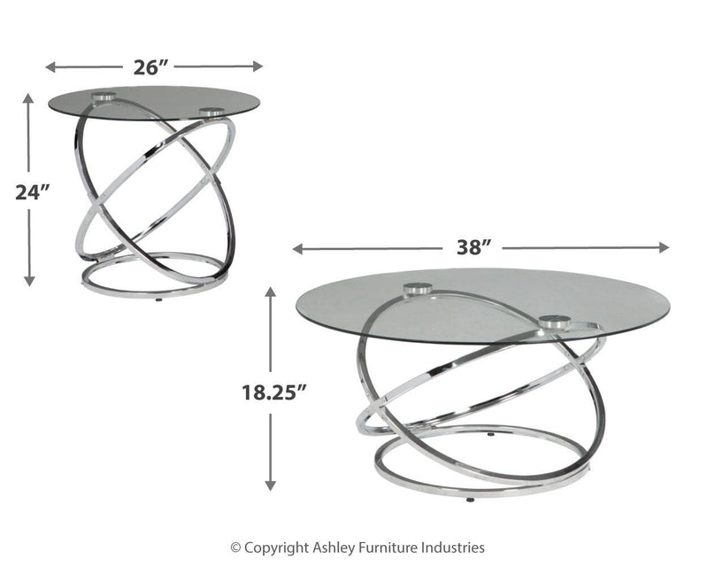 طاولة Hollynyx (طقم من 3)