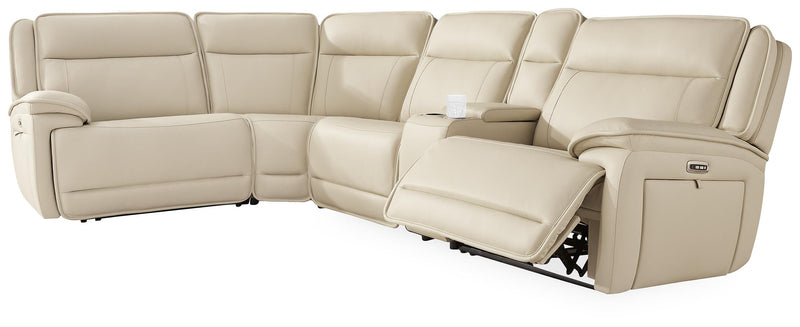 Seccional reclinable Double Deal con consola