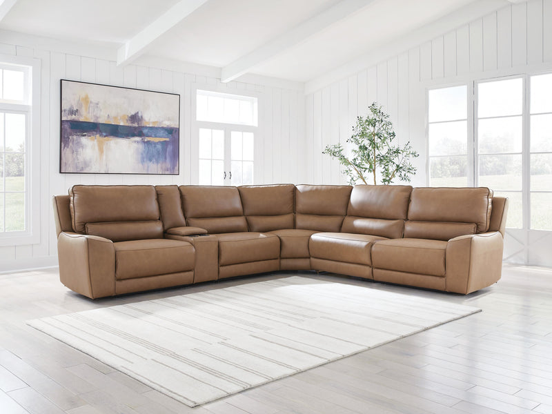 Seccional reclinable DeepWakes con consola de almacenamiento