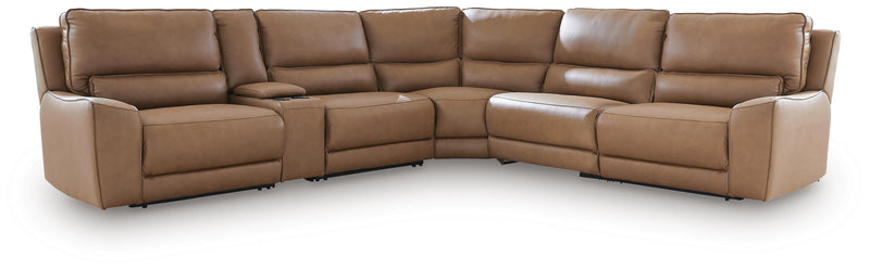 Seccional reclinable DeepWakes con consola de almacenamiento