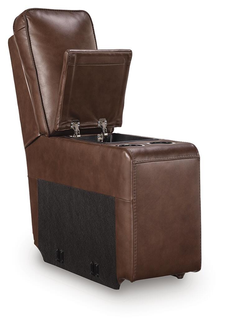 Seccional reclinable DeepWakes con consola de almacenamiento