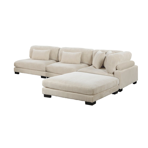 Sofá modular de 4 piezas Traverse con otomana