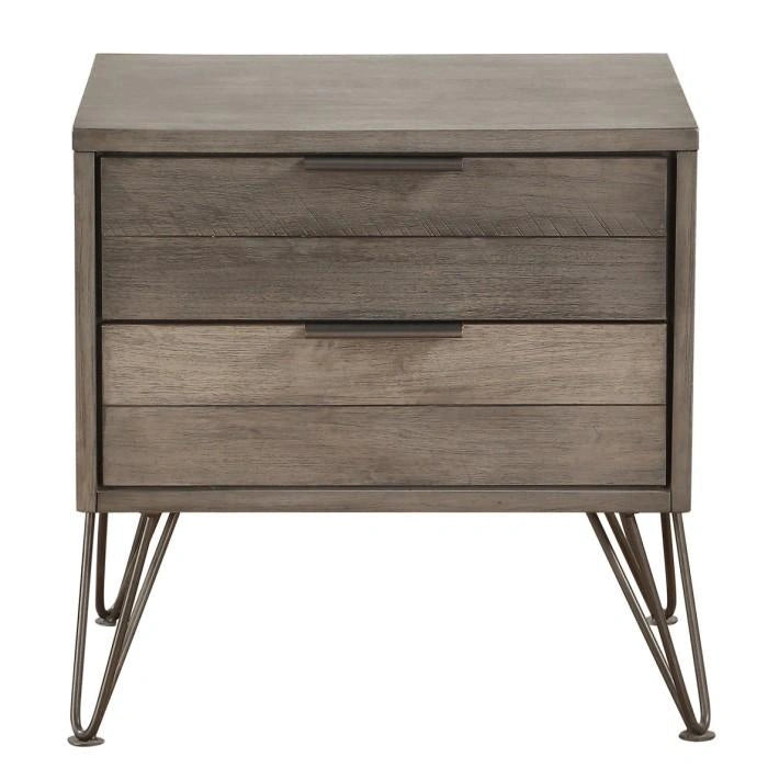 Mesita de noche Urbanite en gris tricolor 1604-4