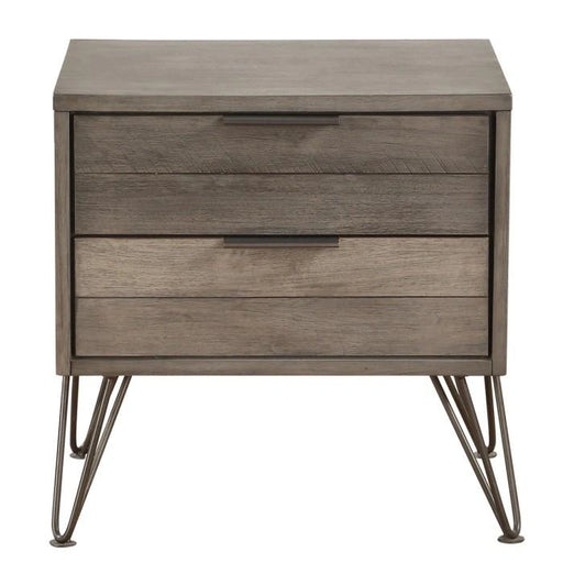Mesita de noche Urbanite en gris tricolor 1604-4