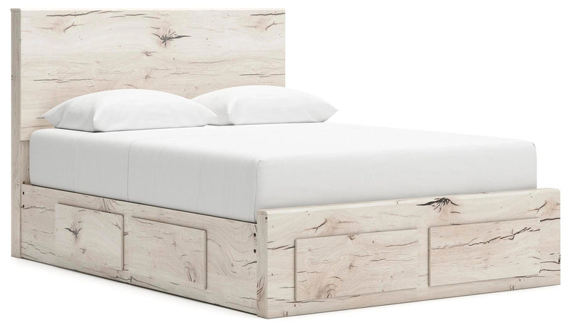Cama Lawroy con almacenamiento en el panel