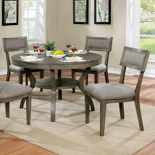 Mesa de comedor redonda Leeds Gray