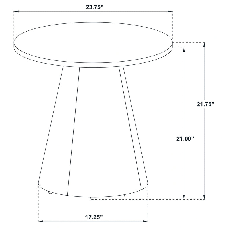 Franklin Round Pedestal Coffee Table Set