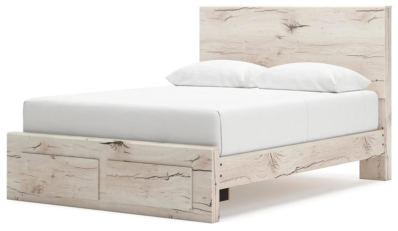 Cama Lawroy con almacenamiento en el panel