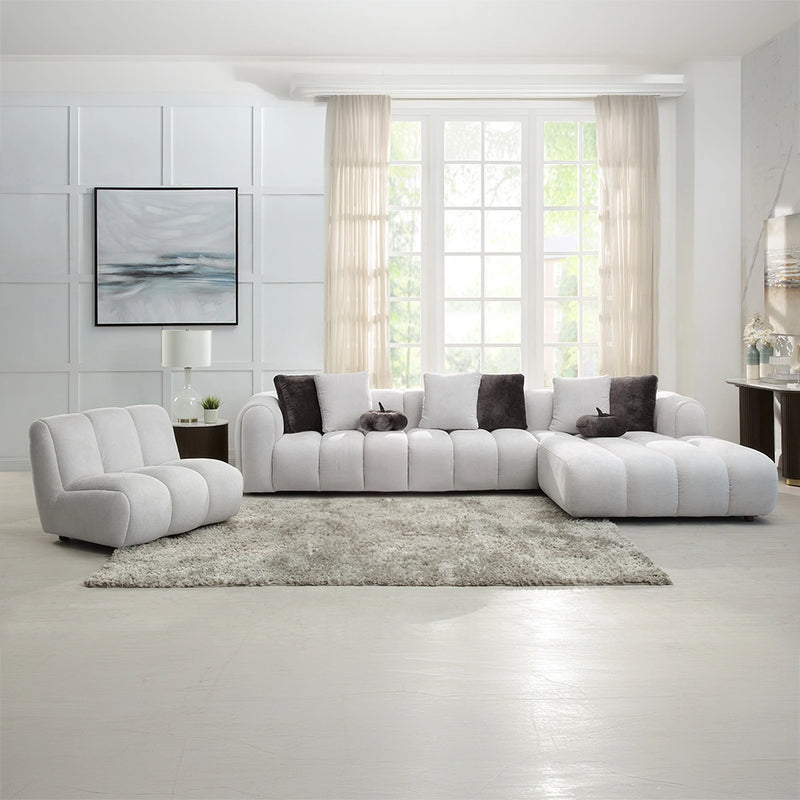 Sectional Sofa w/8 Pillows