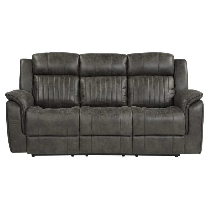 كنبة استرخاء مزدوجة من Centeroak باللون الرمادي 9479BRG-3