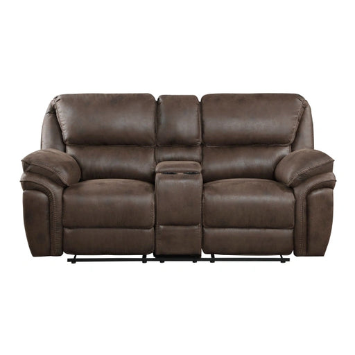 8517BRW-2 - Sofá biplaza reclinable con consola central