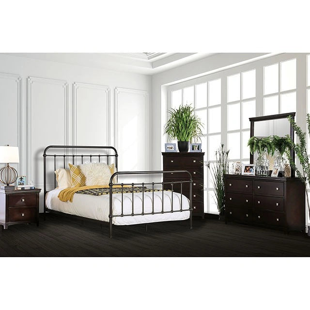 Cama IRIA Bronce Oscuro Cal.King y E.King