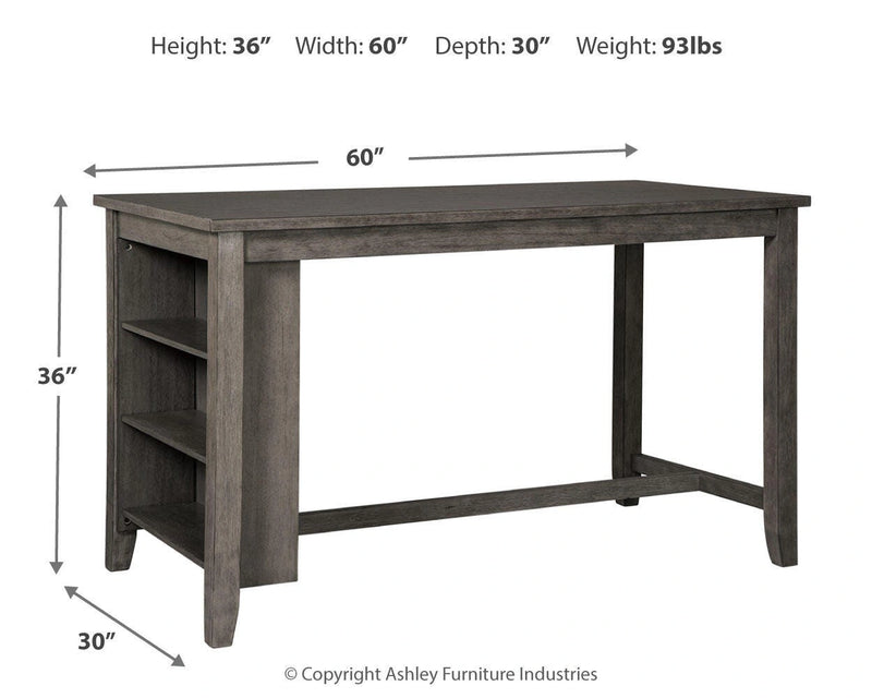 Mesa de comedor de altura de mostrador Caitbrook